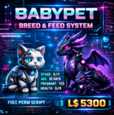 Advanced BabyPet Breed & Feed System – Growth, Pregnancy, Birth & Health | Full Perm LSL Script