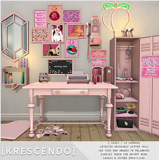 [Kres] Bad Babe - Typewriter - Pink