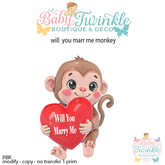 will  you marry me monkey