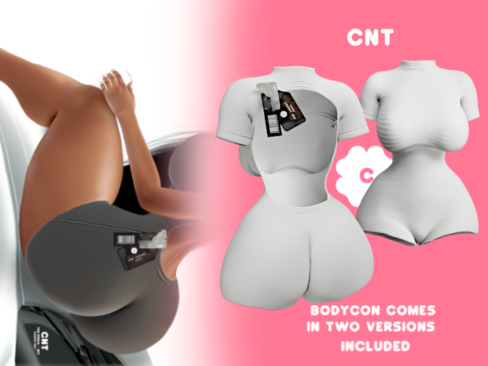 [CNT] - Perca Set - Bodysuit - White