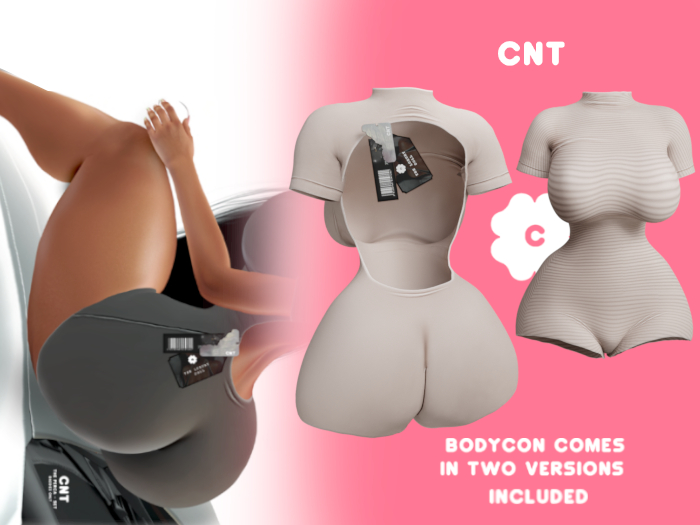 [CNT] - Perca Set - Bodysuit - Almond