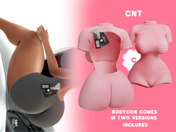 [CNT] - Perca Set - Bodysuit - Blush