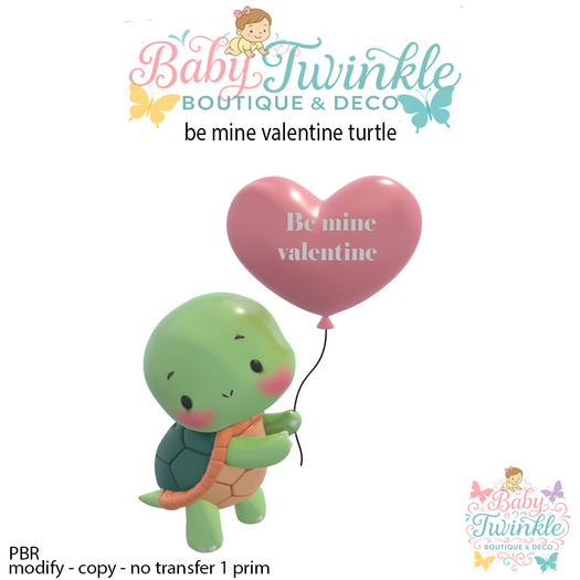 be mine valentine turtle