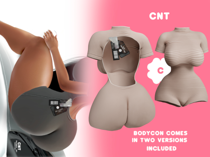 [CNT] - Perca Set - Bodysuit - Beige