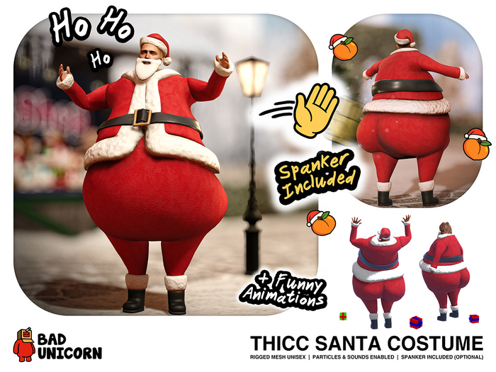 Thicc Santa Costume (includes AO)