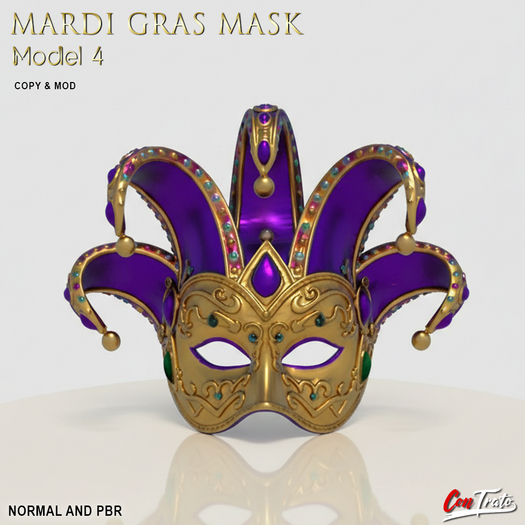 [ConTrato] Mardi Gras Mask Model 4