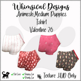 WD Med Puppy Tshirt Valentines 26 (Wear)