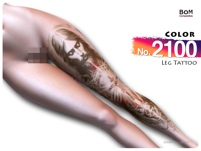 (Leg Tattoo) No.2100 Color