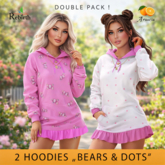 2 HOODIES " BEARS 6 DOTS" - REBIRTH