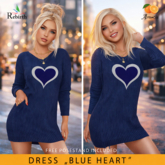 DRESS " BLUE HEART " - REBIRTH