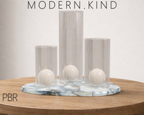 Modern Kind Eli Candle & Agate Tray Set PBR