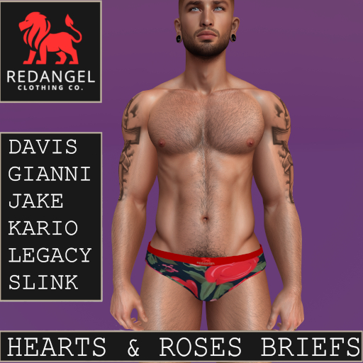 Valentines 26 - Hearts & Roses Briefs