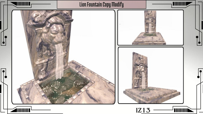 Lion Fountain Copy Modify