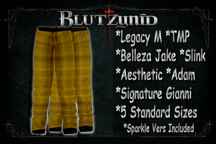 Gold Plaid PJs M