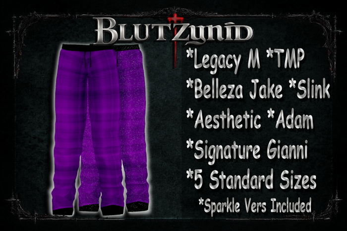Purple Plaid PJs M