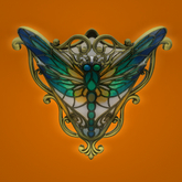 Tiffany Style Dragonfly Sconce Wall Lamp