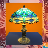 Tiffany Style Dragonfly Table Lamp