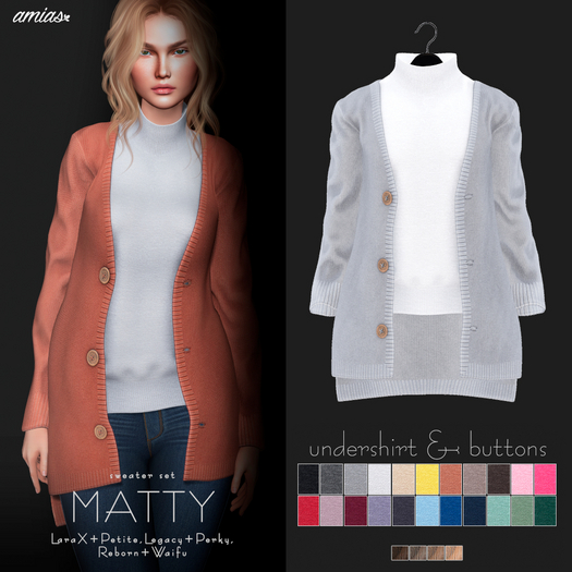 amias - MATTY sweater set smoke