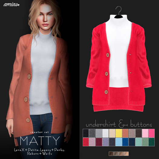 amias - MATTY sweater set ruby
