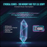 Ethereal Echoes – 200 Memory Fade Text LSL Script | Ambient Hover Text System | Full Perm