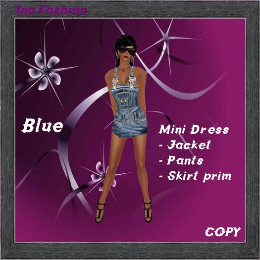 *NB* Ina Fashion - Mini Dress Blue