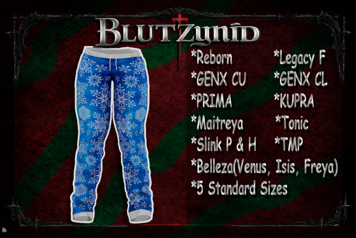 Cobalt Snowflake Pjs F