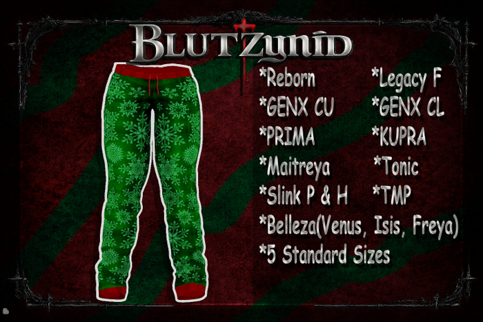 Green Snowflake Pjs F