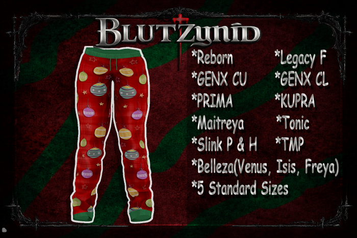 Red Ornament Pjs F