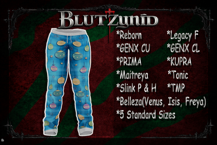 Blue Ornament Pjs F