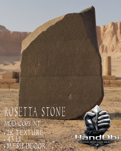 HandObj The Rosetta Stone (unpack)