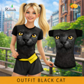 OUTFIT BLACK CAT 2.0 - REBIRTH - female and male !