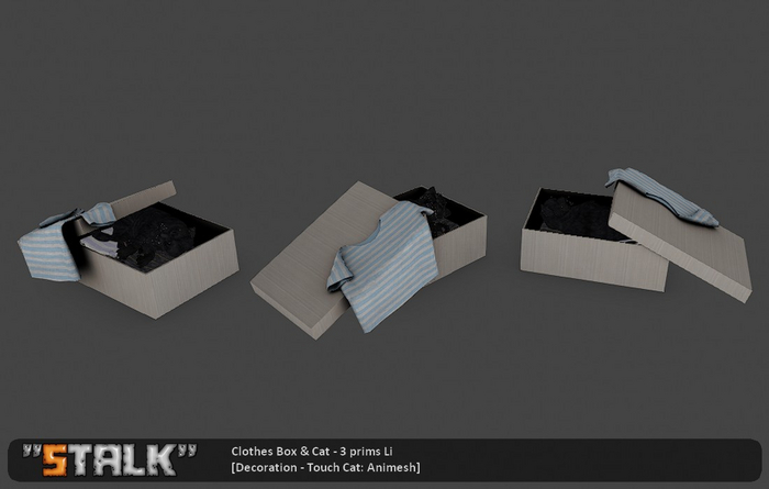 Clothes Box & Cat [Decoration]