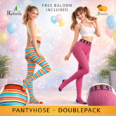 PANTYHOSE - DOUBLE PACK - REBIRTH - free baloon