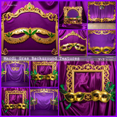 Mardi Gras Background Textures