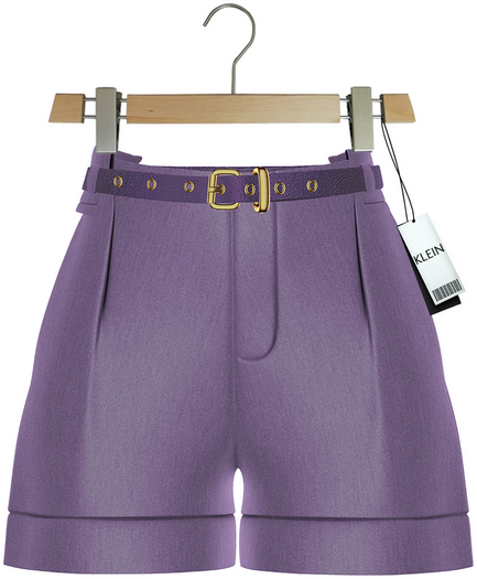 KLEIN''Cathy''Shorts-Purple