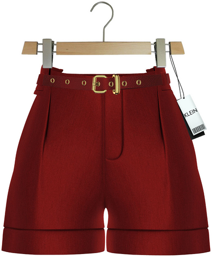 KLEIN''Cathy''Shorts-Red