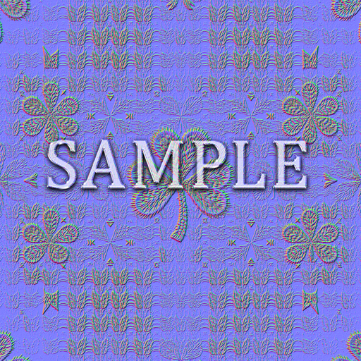 [ Knitted St Patricks Day Seamless 01 ] Normal Map - B