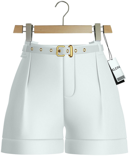 KLEIN''Cathy''Shorts-White