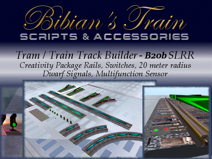 Tram / Train Track Builder Creativity Package - B20b SLRR
