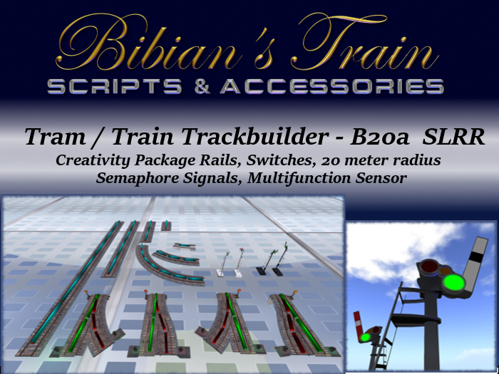 Tram / Train Track Builder Creativity Package - B20a SLRR