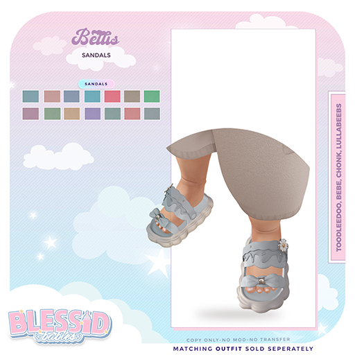 BLESSIDBABIES BELLIS SANDALS FATPACK(ADD)