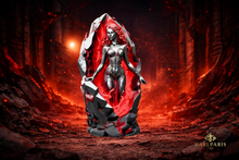 Eternal Flame Statue – Infernal Goddess Sculpture with One-Off Light Decor