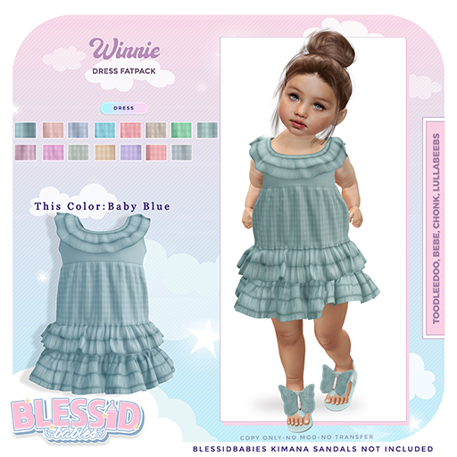 BLESSIDBABIES WINNIE BABY BLUE (ADD)