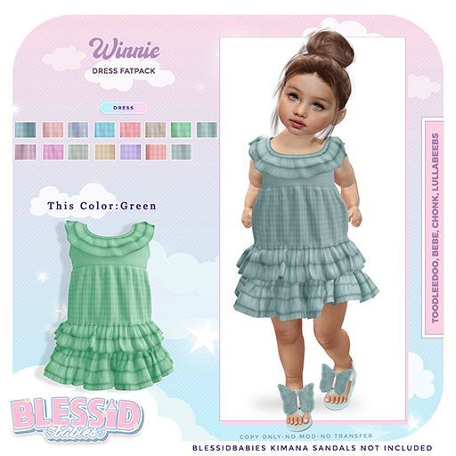 BLESSIDBABIES WINNIE GREEN (ADD)