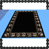 Biker Rug Skull Border