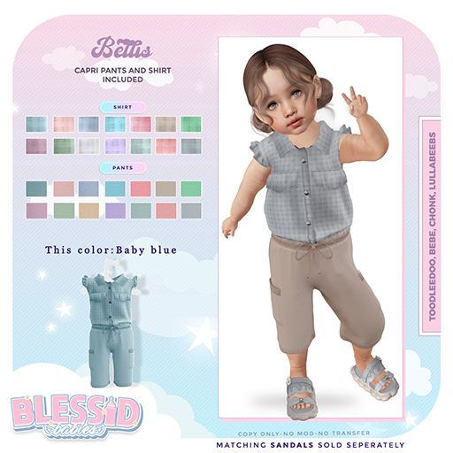 BLESSIDBABIES BELLIS BABY BLUE (ADD)