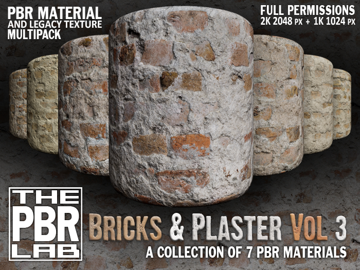 The PBR Lab - Bricks & Plaster Vol 3 Multipack