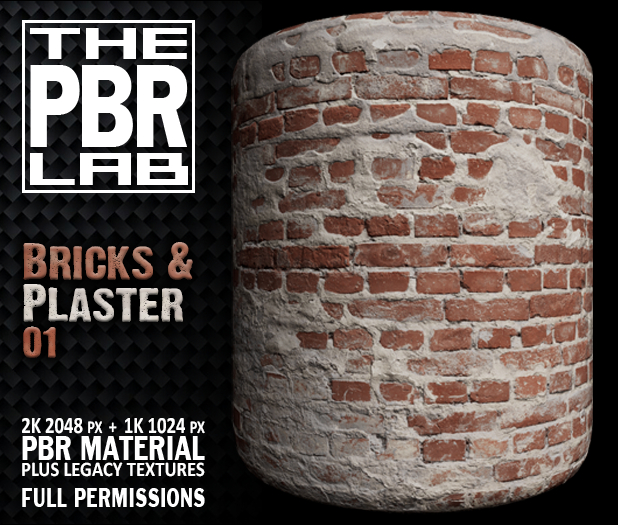 The PBR Lab - Bricks & Plaster 01