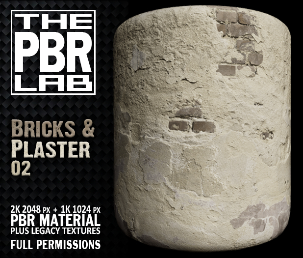 The PBR Lab - Bricks & Plaster 02