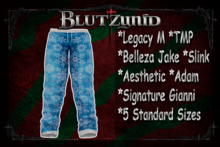 Blue Snowflake Pjs M